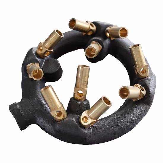 Queimador a gás com bico de ferro fundido